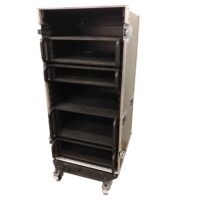 aw racq easy slide 120cm flightcase front open