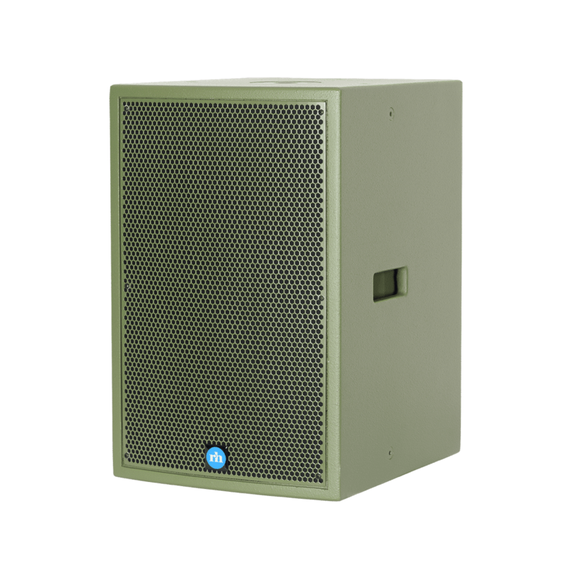 renkus-heinz tx112s and ta112sa speaker green left side view