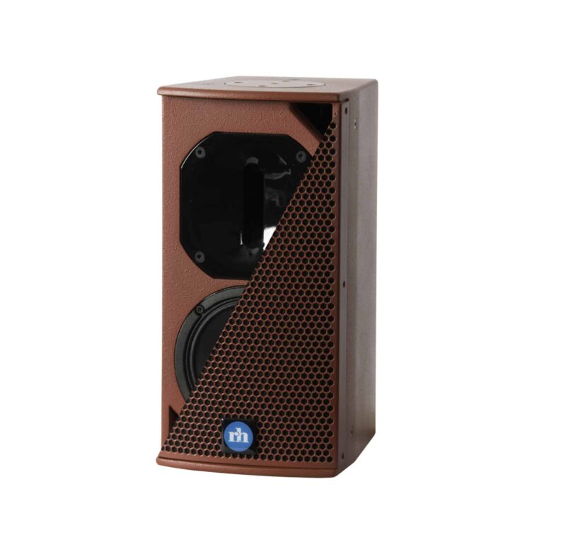 renkus-heinz tx61 and ta61a speaker red with split grill