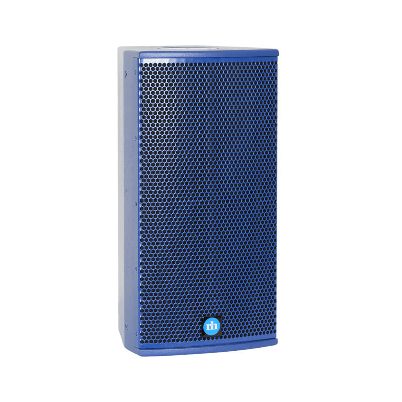 renkus-heinz tx81 and ta81a speaker blue right side view