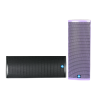 renkus-heinz tx82 and ta82a speaker black and purple front view