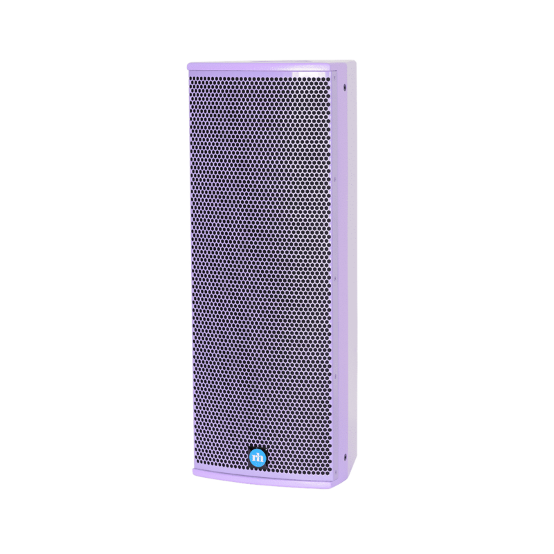 renkus-heinz tx82 and ta82a speaker purple left side view