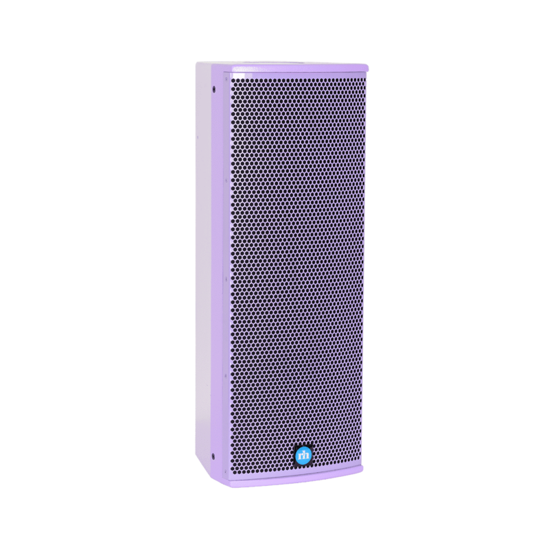 renkus-heinz tx82 and ta82a speaker purple right side view